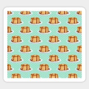 Pancakes with Maple Syrup Pattern Sticker